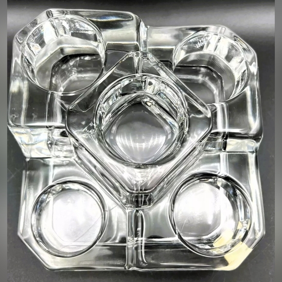 PARTYLITE Heavy Crystal Castle Candle Holder 5 Tier Votive Tea Light Christmas - Picture 6 of 7